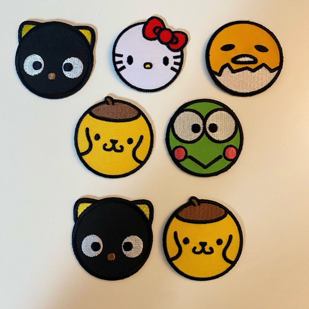 SDCC 2016 Sanrio Hello Kitty Chococat Keroppi Pompompurin Gudetama Iron On Patch